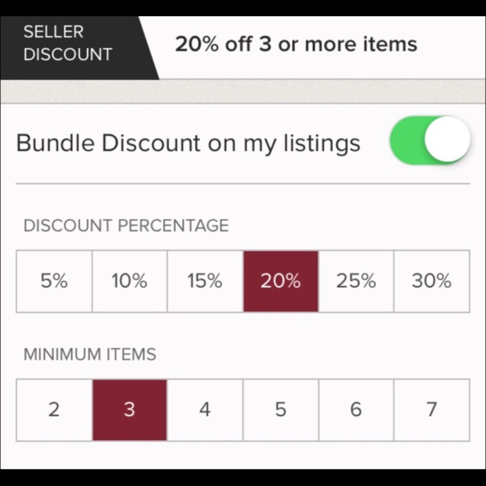 I offer bundle discounts!